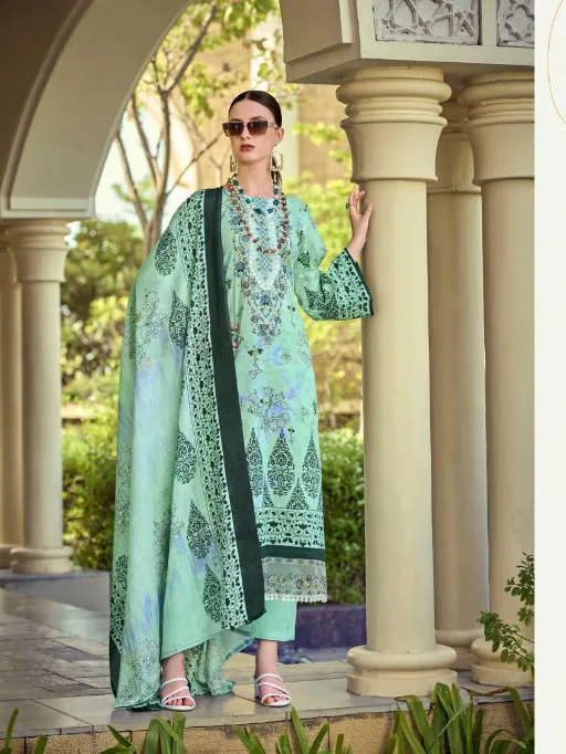 Pakiza Haniya Hira Vol 6 Wholesale Lawn Cotton Designer Dress Material Collection - Image 11
