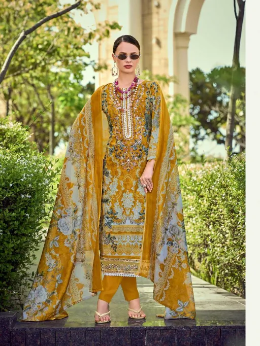 Pakiza Haniya Hira Vol 6 Wholesale Lawn Cotton Designer Dress Material Collection - Image 2