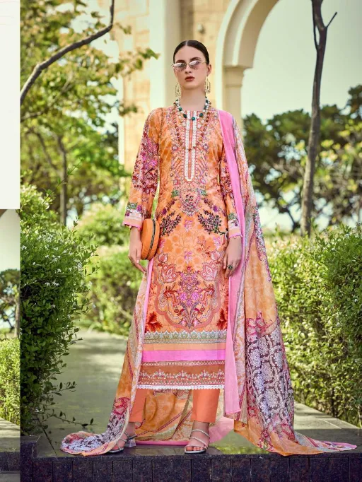 Pakiza Haniya Hira Vol 6 Wholesale Lawn Cotton Designer Dress Material Collection - Image 3