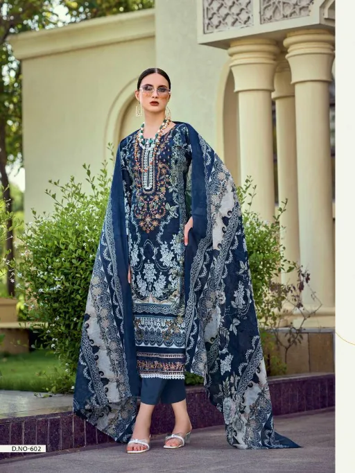 Pakiza Haniya Hira Vol 6 Wholesale Lawn Cotton Designer Dress Material Collection - Image 4