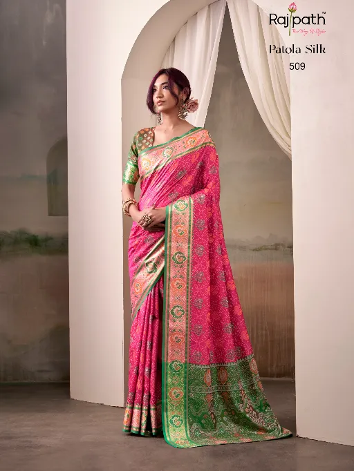RajPath Fabrics Airaavat Patola Silk Saree Catalog - Image 2
