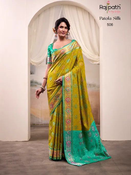 RajPath Fabrics Airaavat Patola Silk Saree Catalog - Image 5
