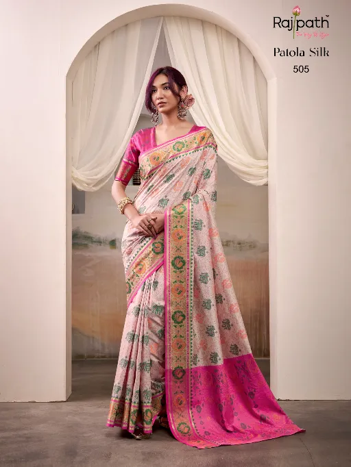 RajPath Fabrics Airaavat Patola Silk Saree Catalog - Image 6