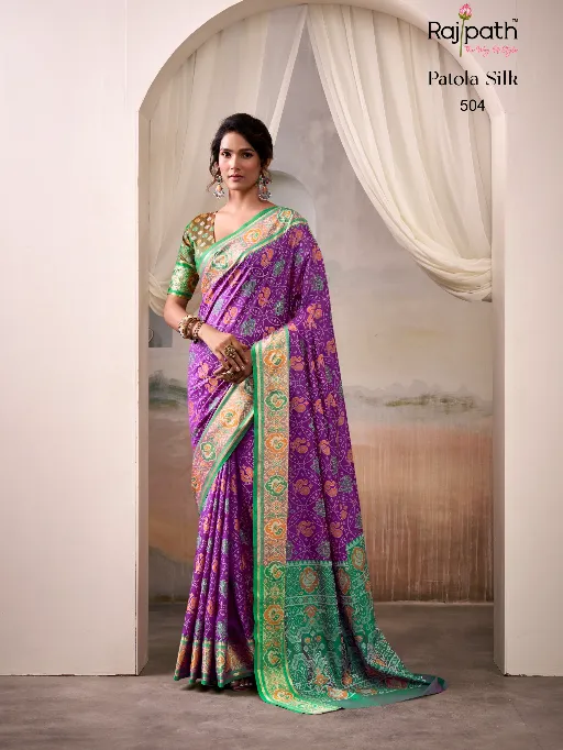 RajPath Fabrics Airaavat Patola Silk Saree Catalog - Image 7