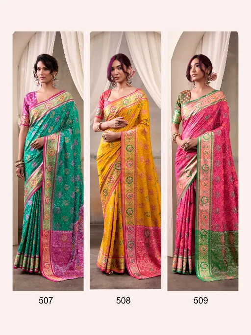 RajPath Fabrics Airaavat Patola Silk Saree Catalog - Image 9