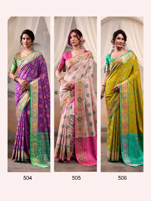 RajPath Fabrics Airaavat Patola Silk Saree Catalog - Image 10