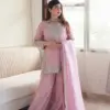 SSR-5002 Readymade Heavy Chinon Silk Embroidery Gharara Suit