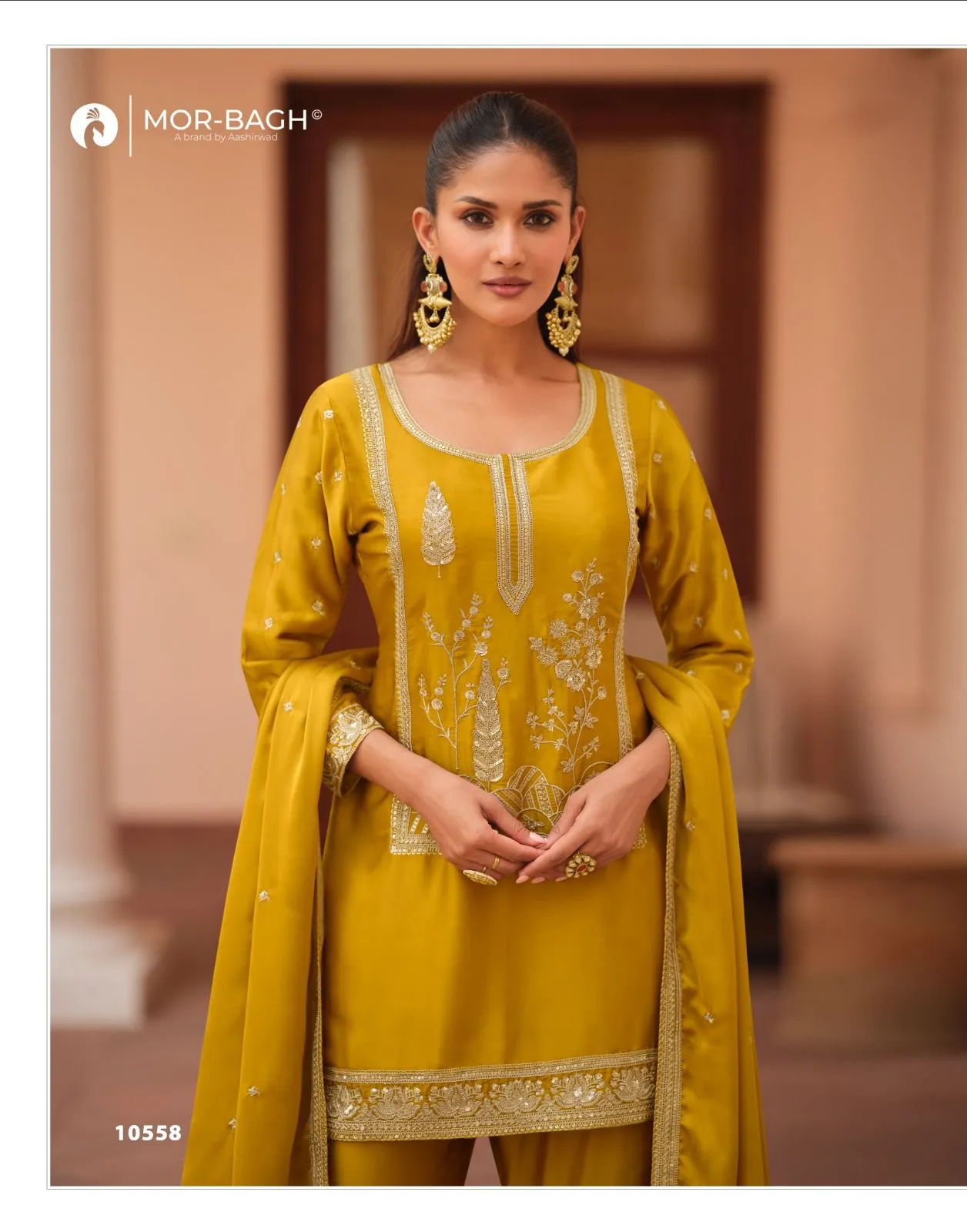 Aashirwad Mor Bagh Mohini Silk Satin Designer Salwar Suits