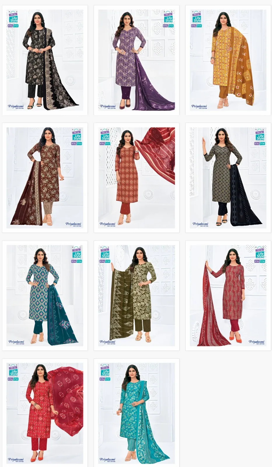 Mcm Priyalaxmi Vol 37 Cotton Printed Dress Material - Image 15