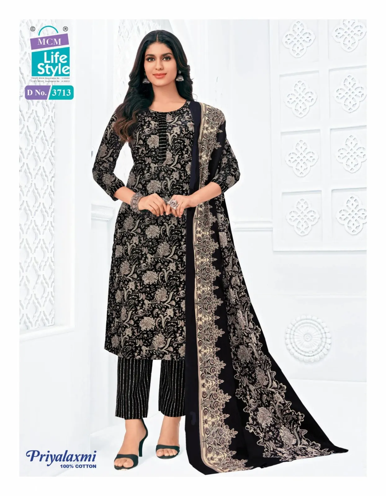 Mcm Priyalaxmi Vol 37 Cotton Printed Dress Material - Image 3