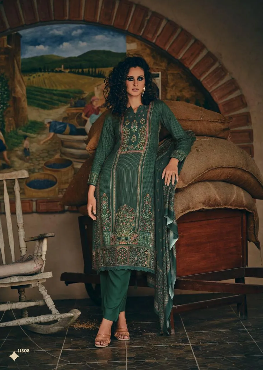 Sadhana Assis Viscose Pashmina Khatli Work Salwar Kameez