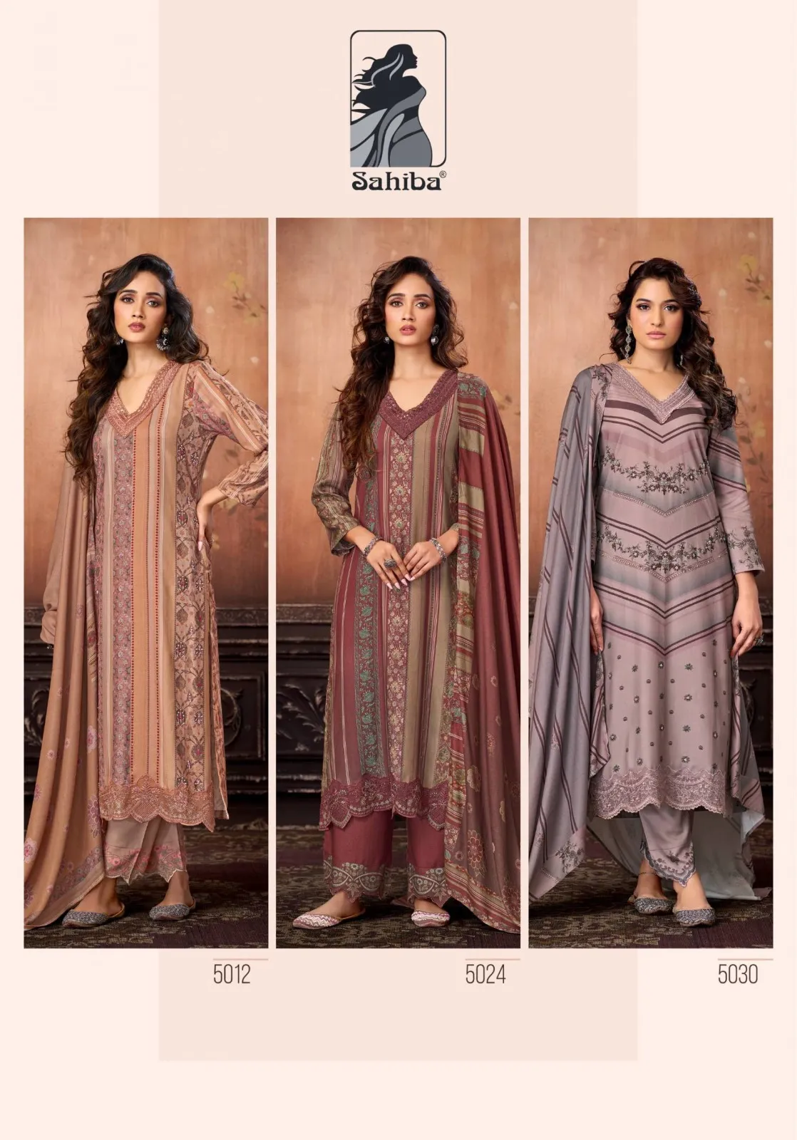 Sahiba Aabisha Pashmina Digital Print Work Salwar Kameez - Image 5