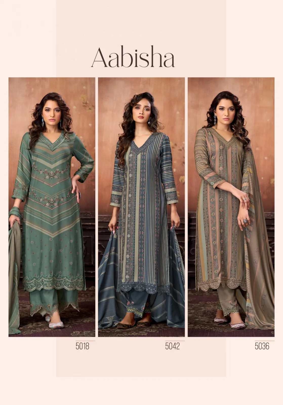 Sahiba Aabisha Pashmina Digital Print Work Salwar Kameez - Image 8