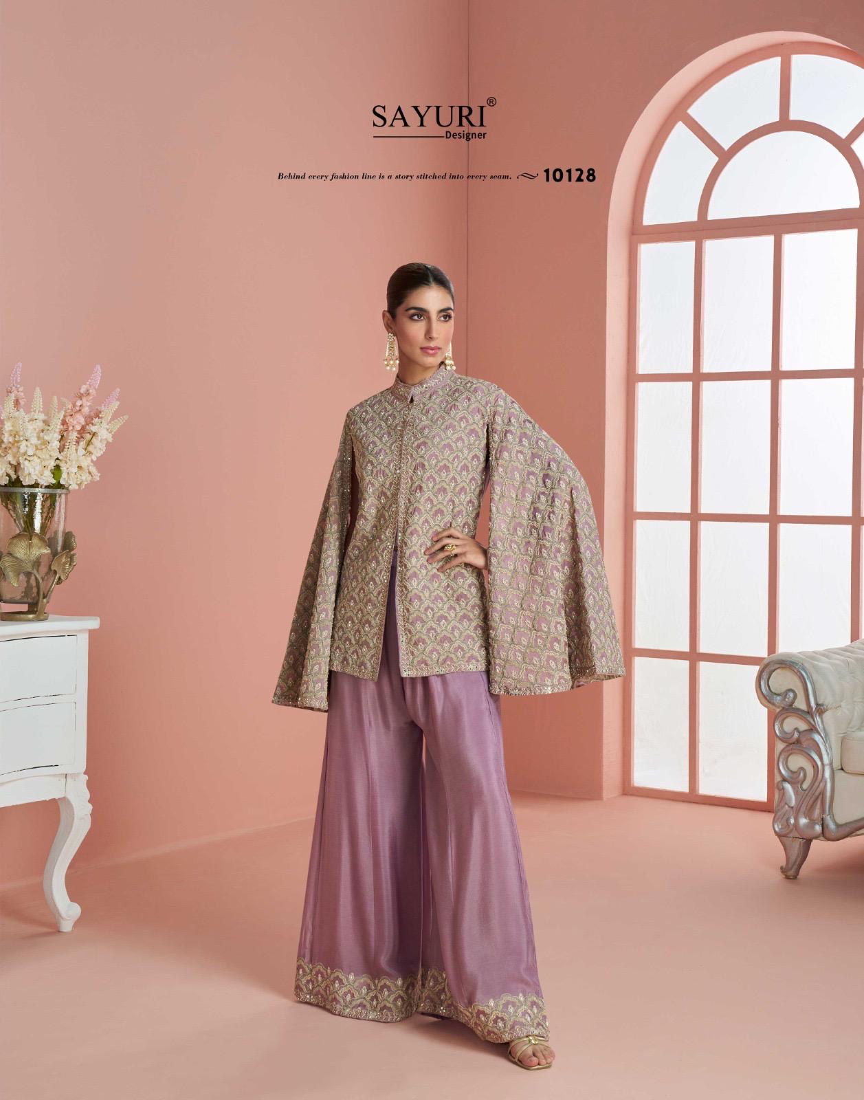 Sayuri Myra Chinon Silk Embroidered Designer Salwar Kameez - Image 2