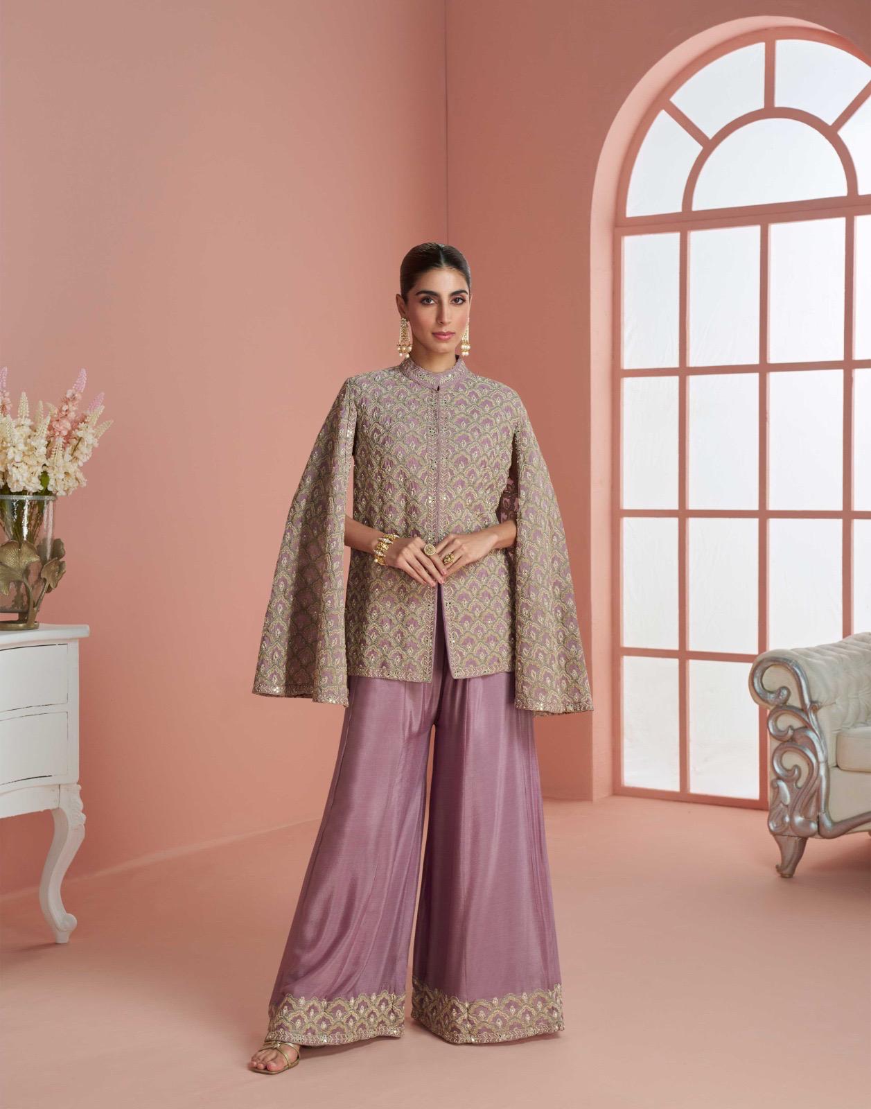 Sayuri Myra Chinon Silk Embroidered Designer Salwar Kameez - Image 3