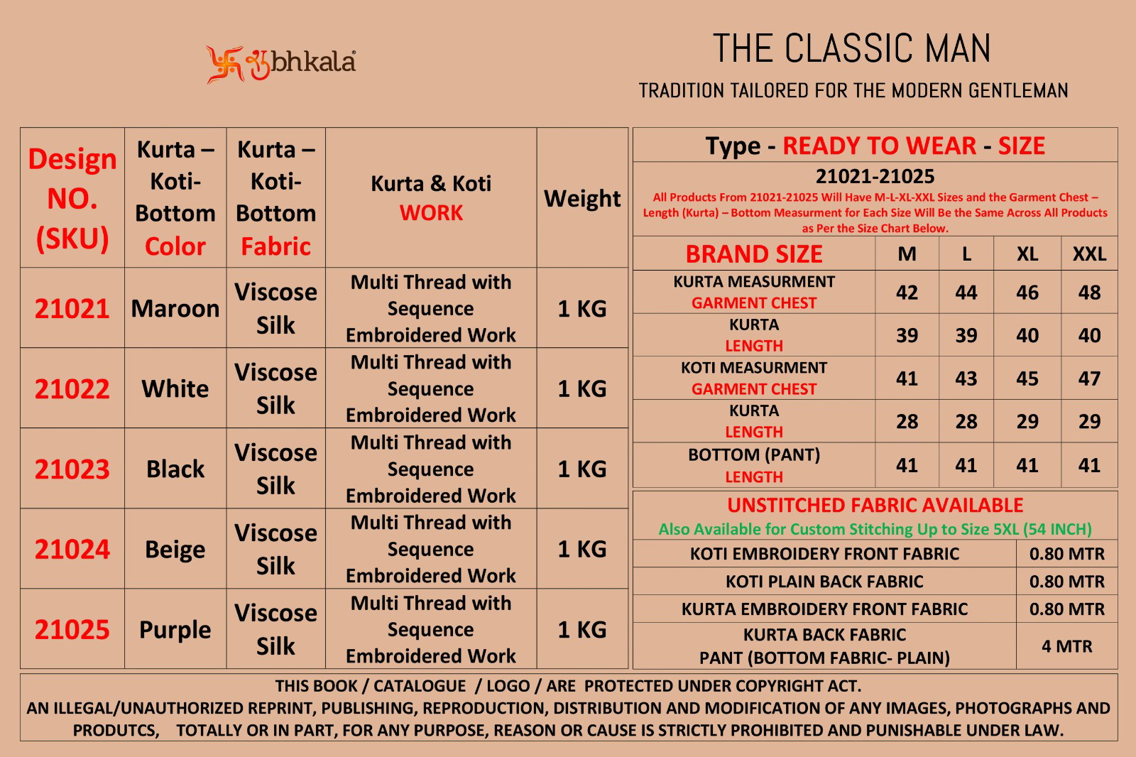 Shubhvastra The Classic Man Viscose Silk Kurta Pajama & Koti Set - Image 14