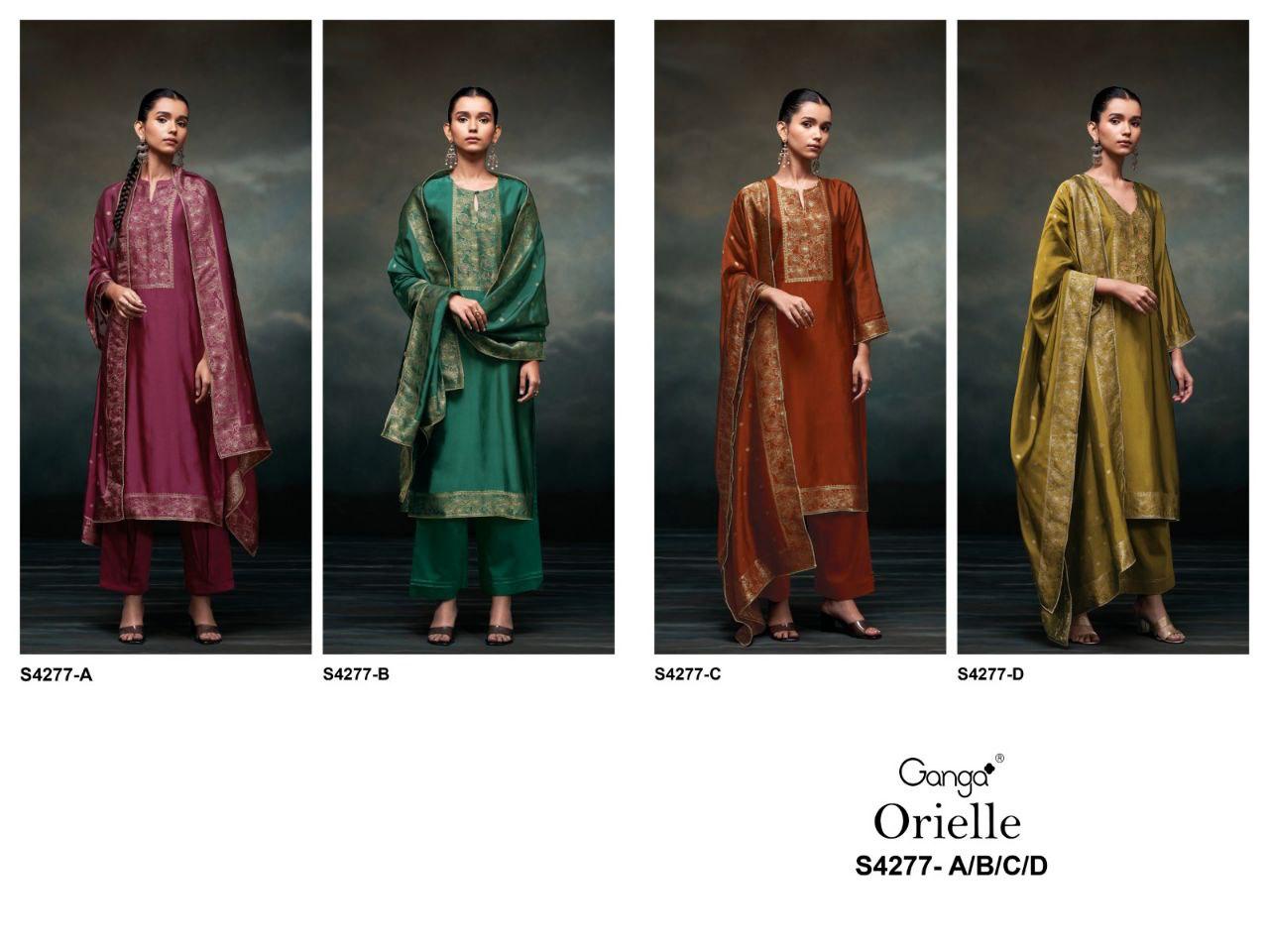 Ganga Orielle 4277 Premium Viscose Woven Silk Salwar Kameez - Image 2
