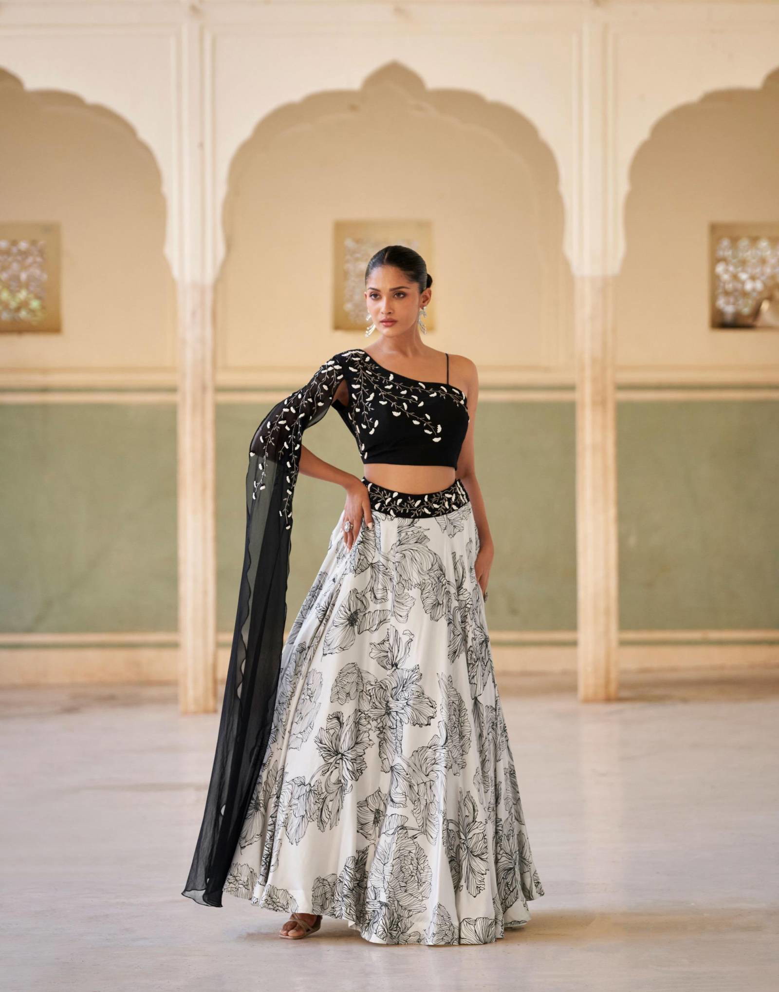 Sayuri Qayaamat Chinon Designer Stylist Lehenga Choli - Image 6
