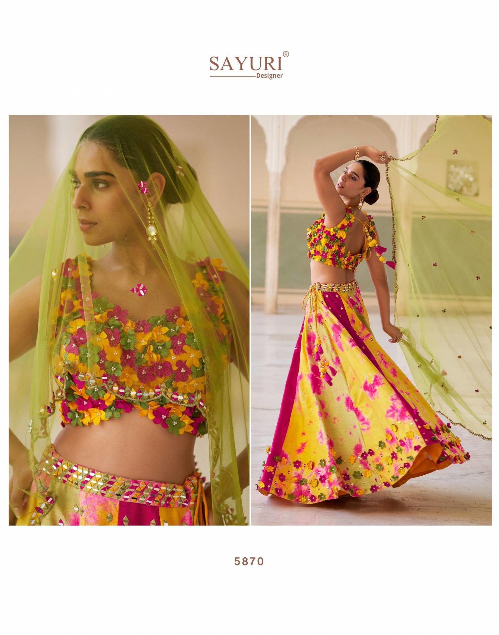 Sayuri Qayaamat Chinon Designer Stylist Lehenga Choli - Image 10
