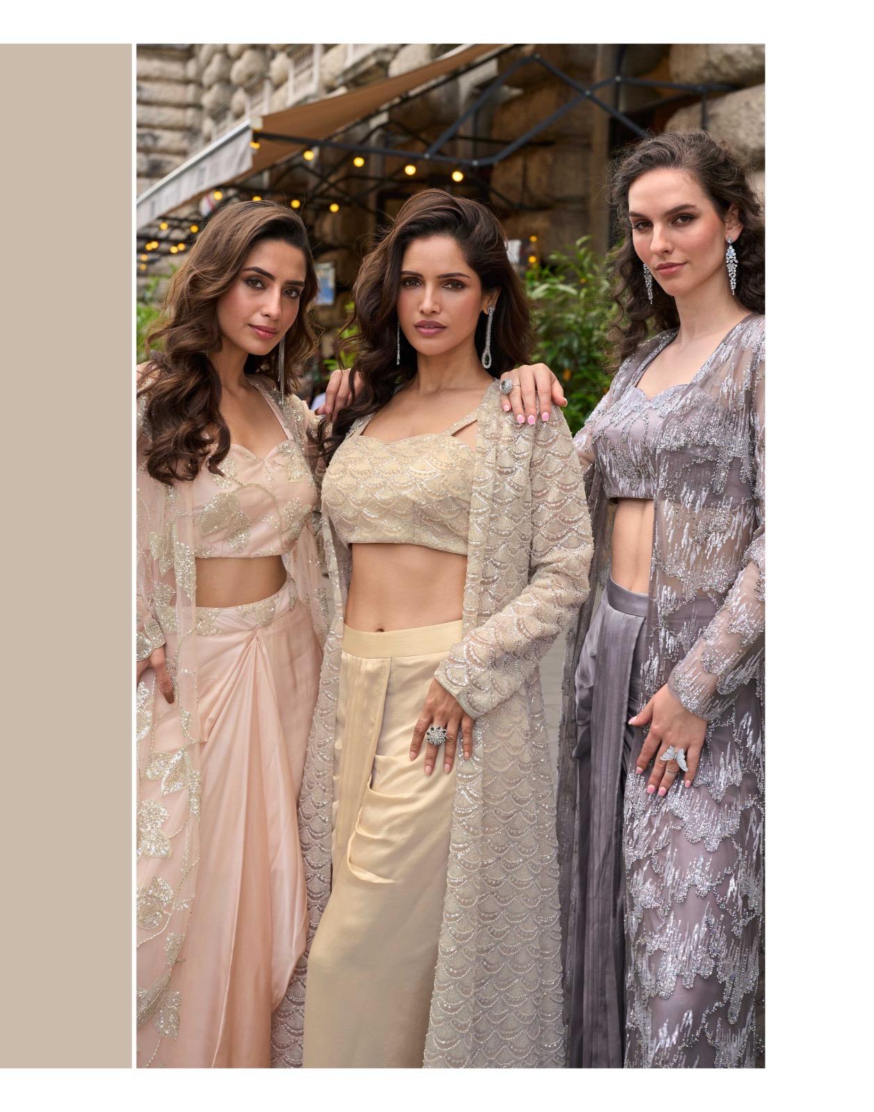 Sayuri Haseena French Crepe Silk Stylish Wedding Collection