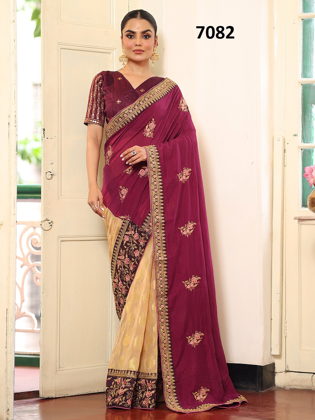 Laxminam 7082 Crafted Premium Viscose Saree