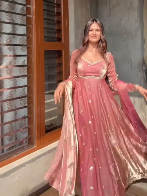 NSR-875 Fendy Silk Embroidered 3 Piece Readymade Set