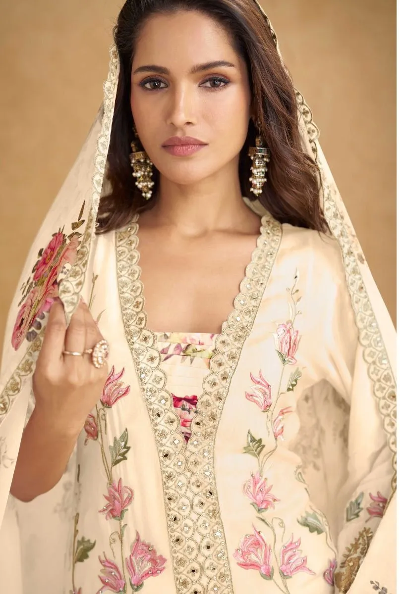 Gulkayra Inayat Chinon Digital Embroidery Work Salwar Kameez
