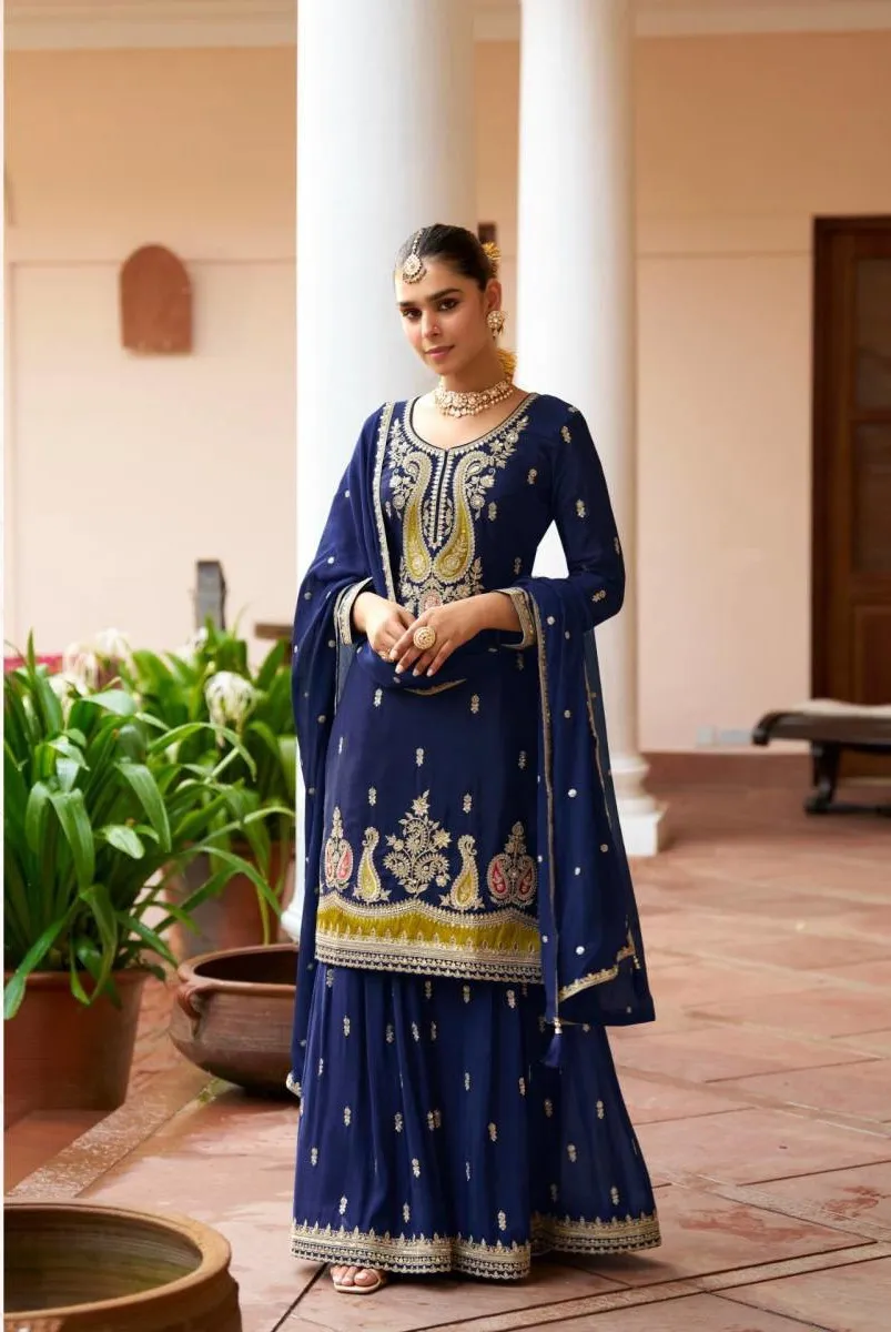 Gulkayra Varnika 7622 To 7624 Chinon Embroidery Salwar Kameez