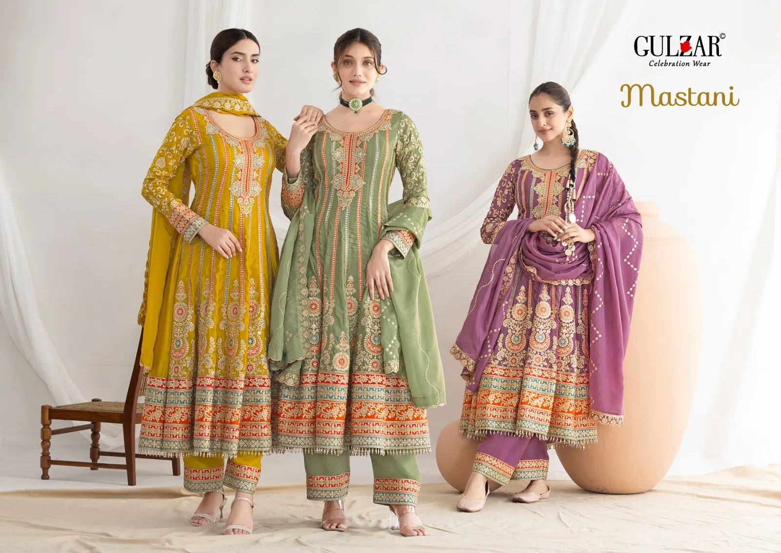 Mastani Gulzar Designer Anarkali Salwar Set - Image 4