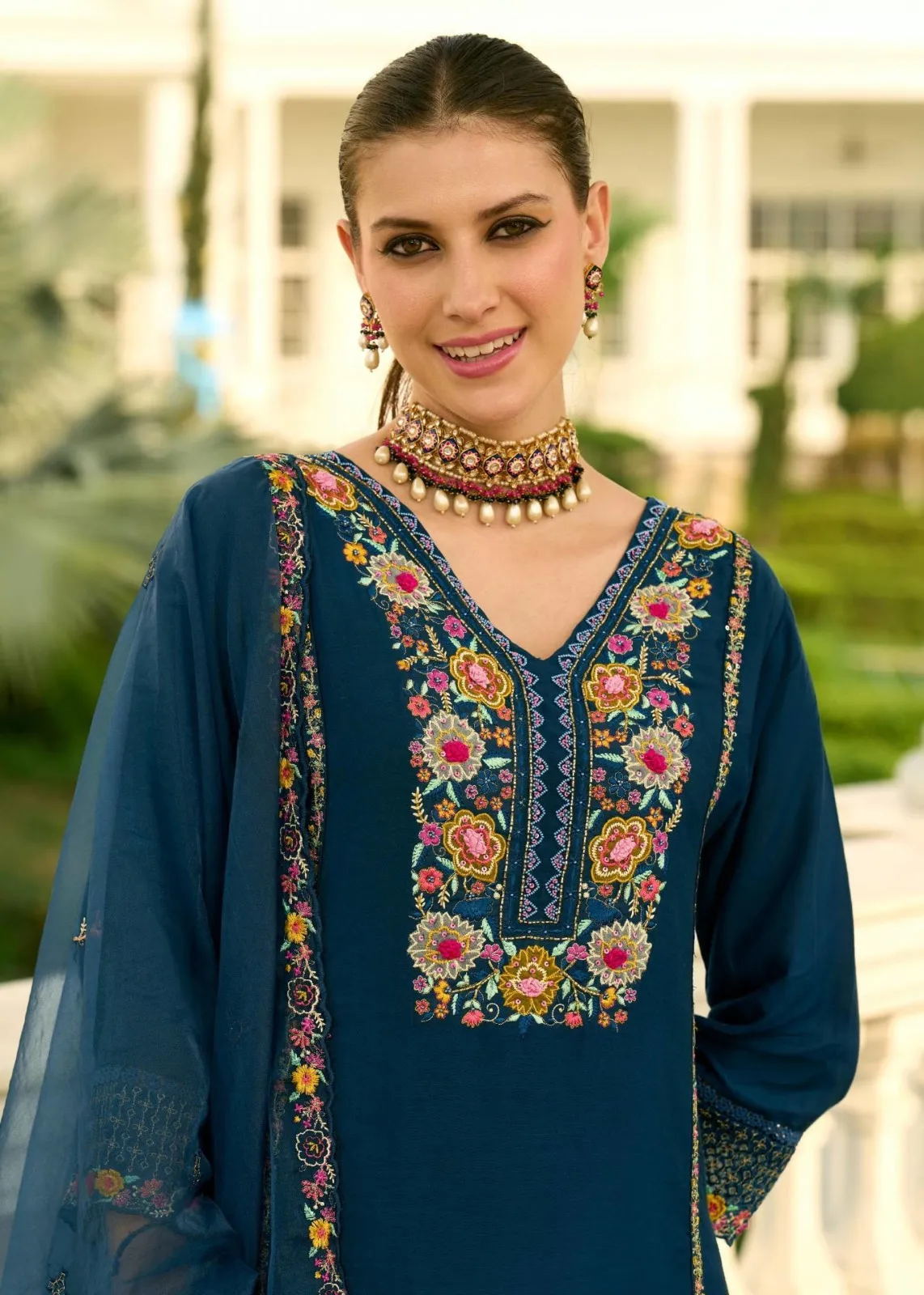 Prm Khayaal Mull Chanderi Embroidery Party Wear Collection