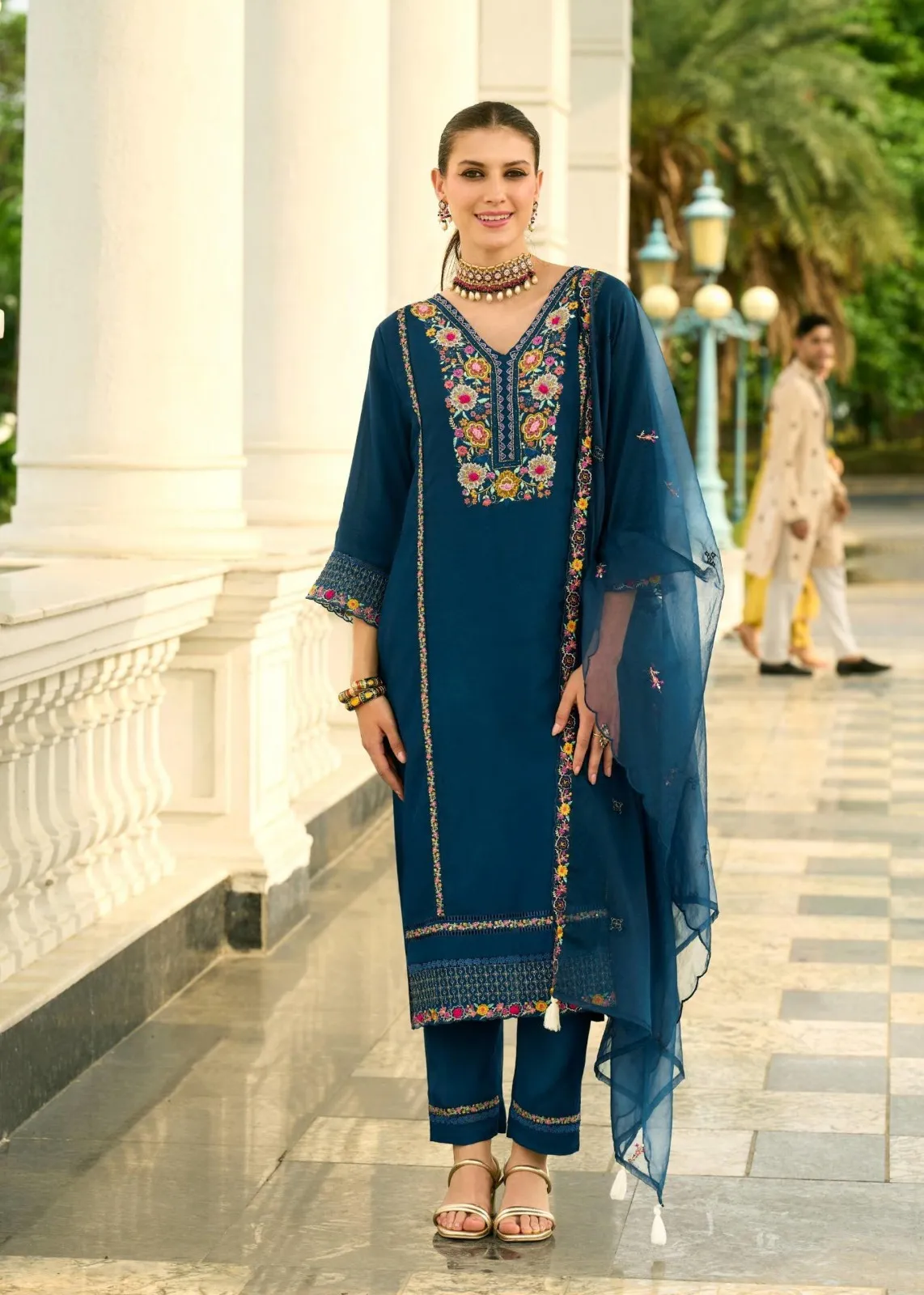 Prm Khayaal Mull Chanderi Embroidery Party Wear Collection - Image 11