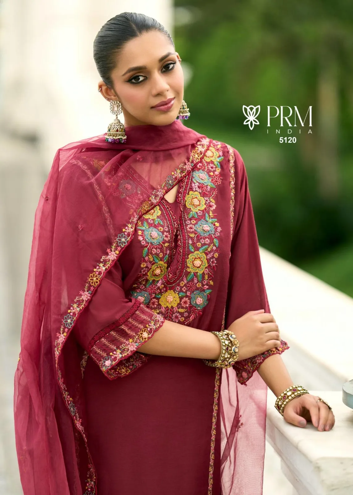 Prm Khayaal Mull Chanderi Embroidery Party Wear Collection - Image 12