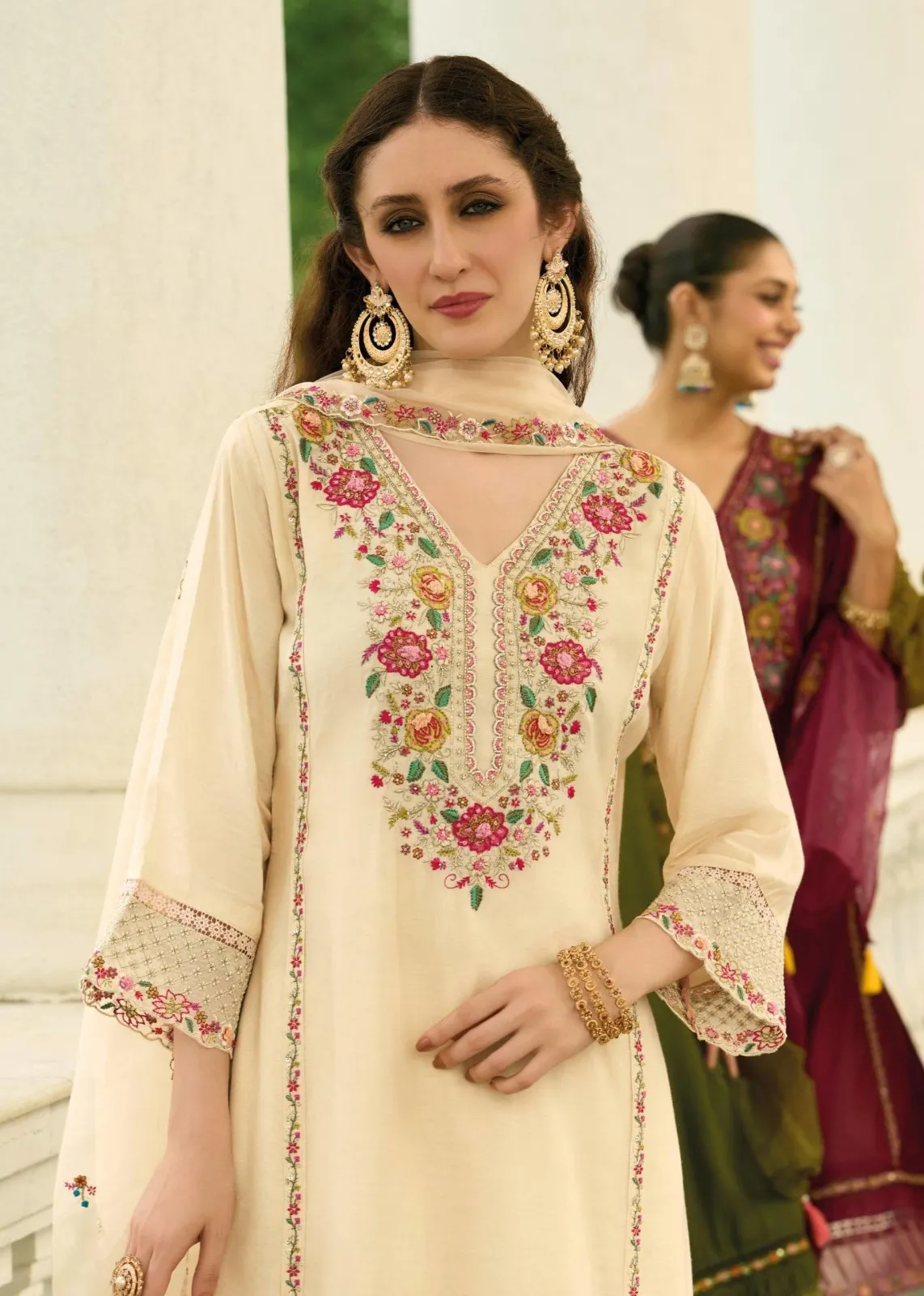 Prm Khayaal Mull Chanderi Embroidery Party Wear Collection - Image 3