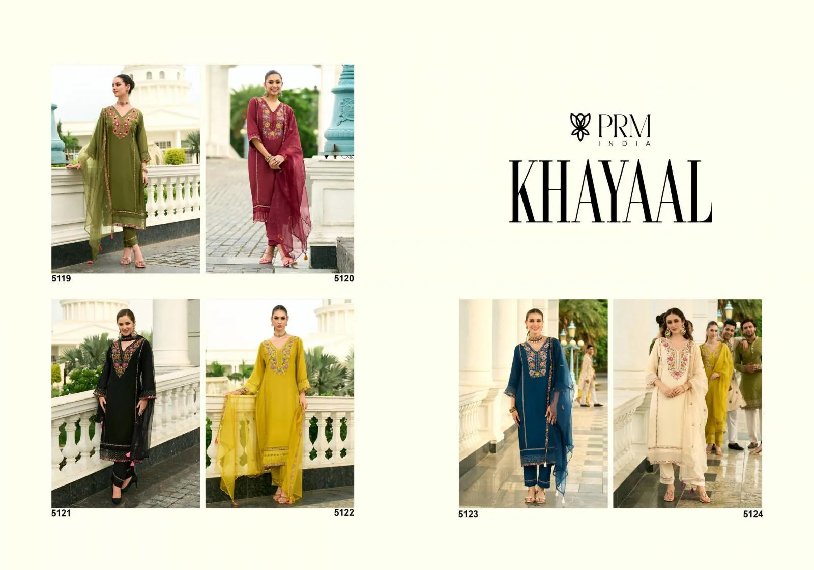 Prm Khayaal Mull Chanderi Embroidery Party Wear Collection - Image 6