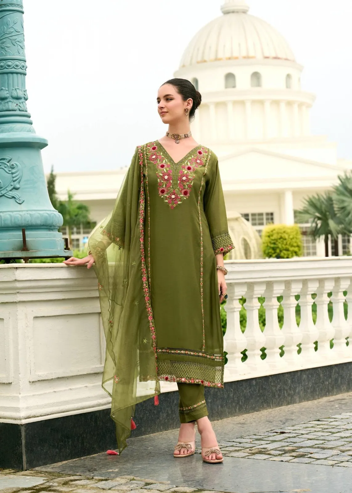 Prm Khayaal Mull Chanderi Embroidery Party Wear Collection - Image 7