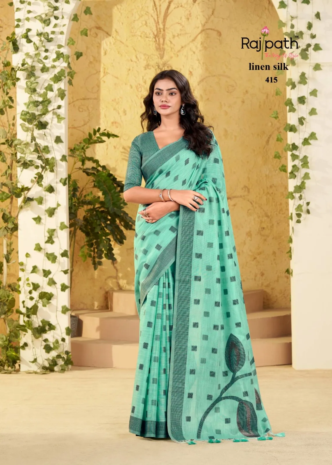 Rajpath Carnival Silk Linen Silk Fancy Saree Collection
