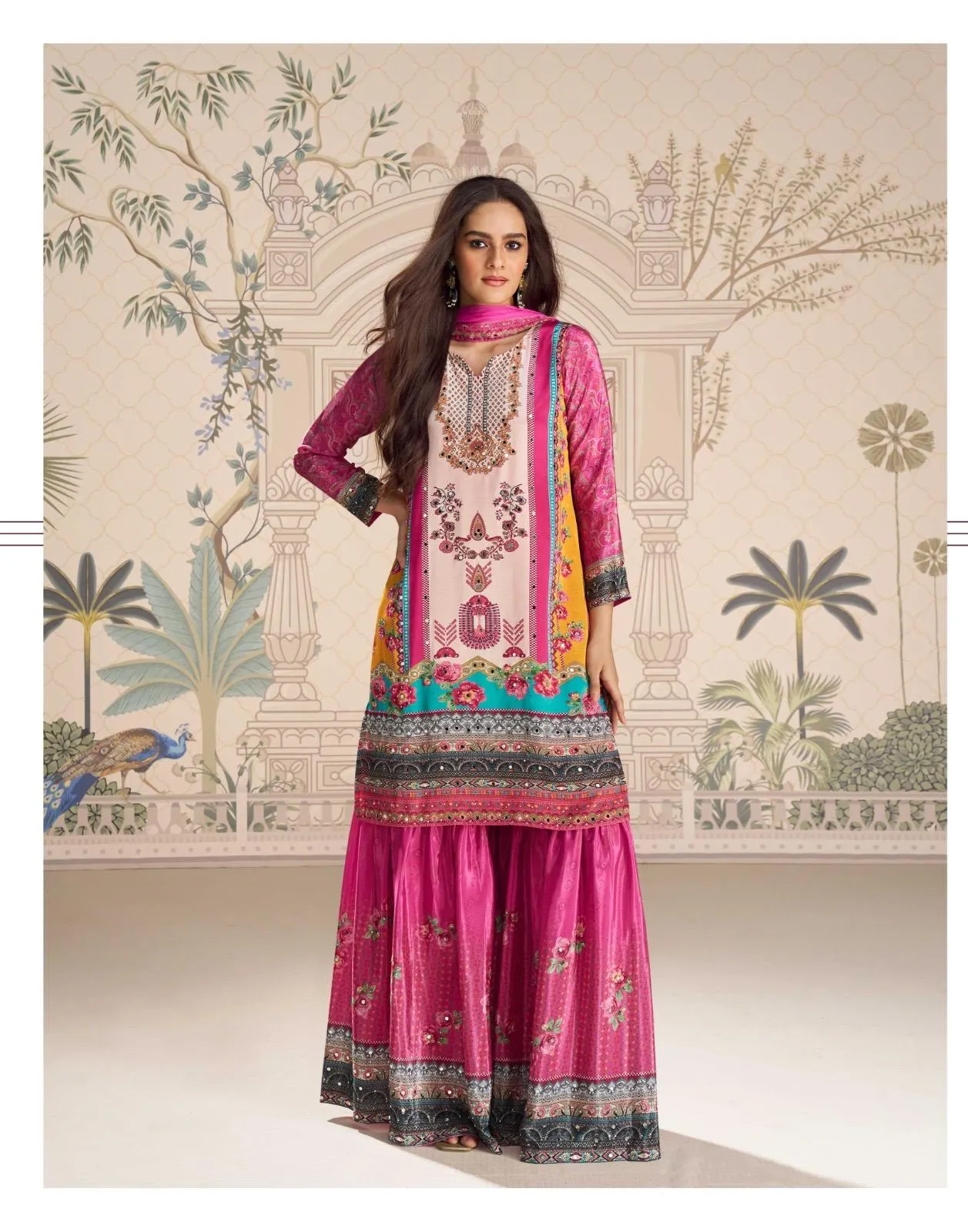 Sayuri Kirti Crep Silk Mirror Work Designer Salwar Kameez - Image 12
