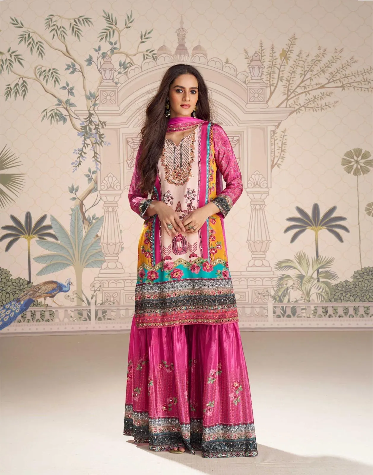 Sayuri Kirti Crep Silk Mirror Work Designer Salwar Kameez - Image 15
