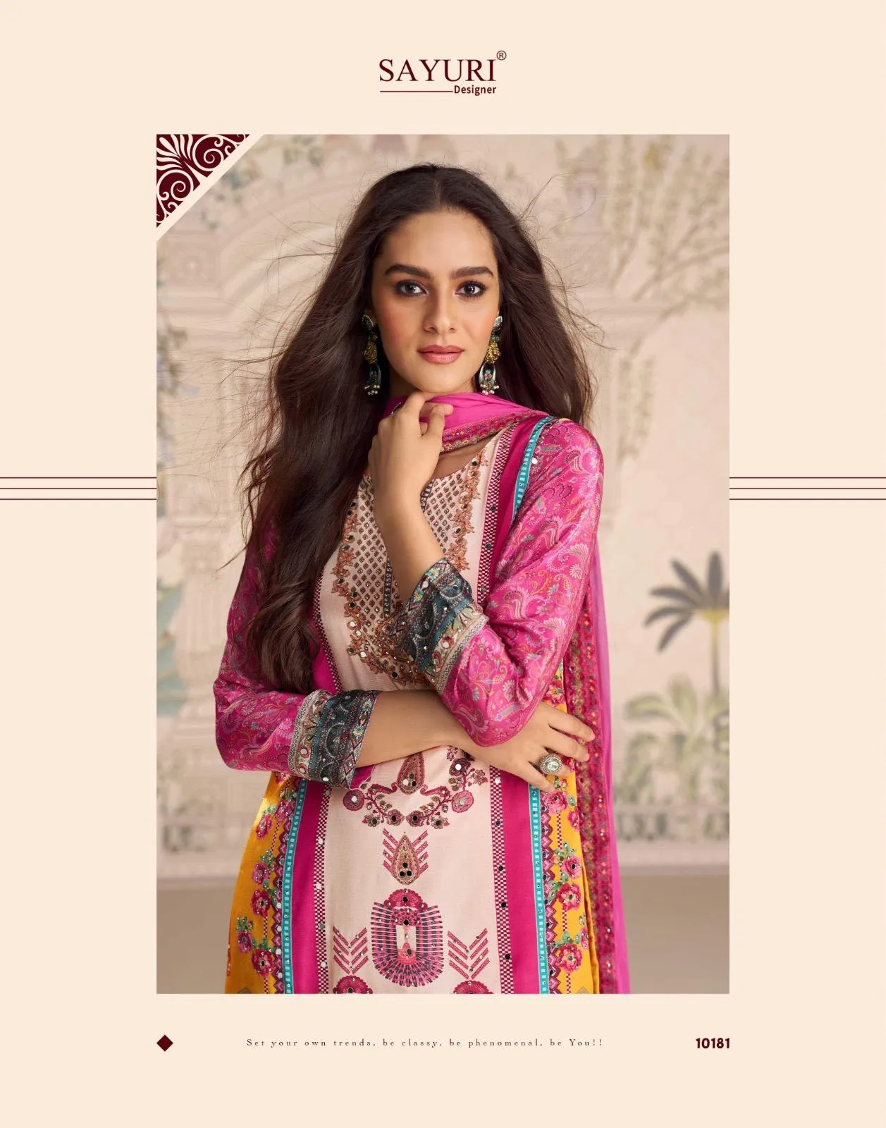Sayuri Kirti Crep Silk Mirror Work Designer Salwar Kameez - Image 4