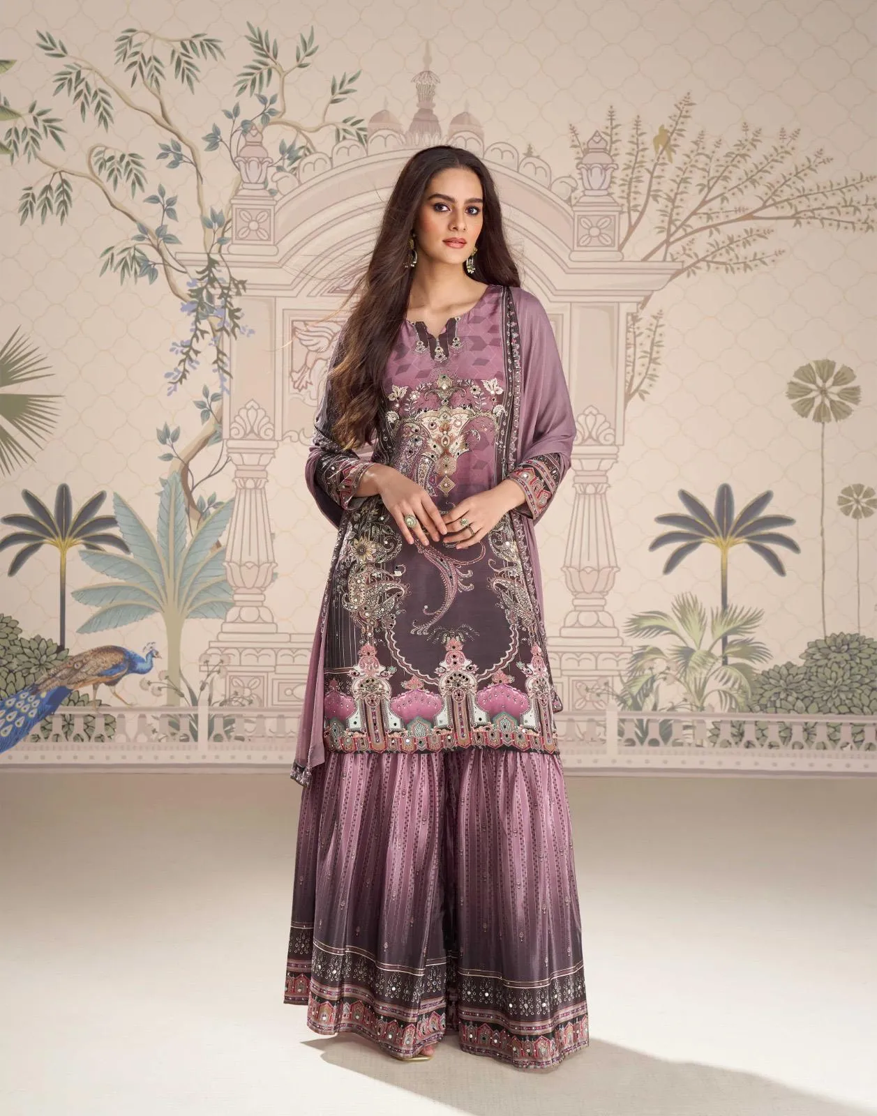 Sayuri Kirti Crep Silk Mirror Work Designer Salwar Kameez - Image 5
