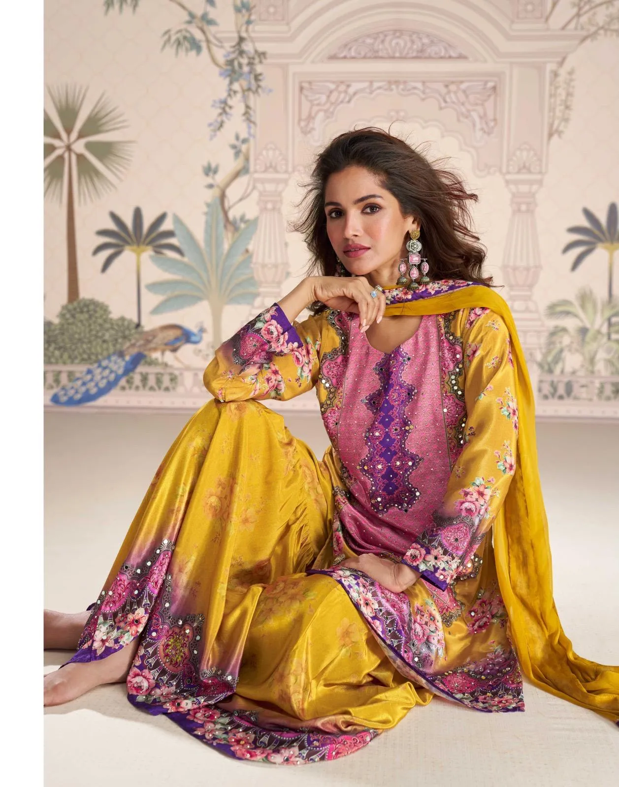 Sayuri Kirti Crep Silk Mirror Work Designer Salwar Kameez - Image 6
