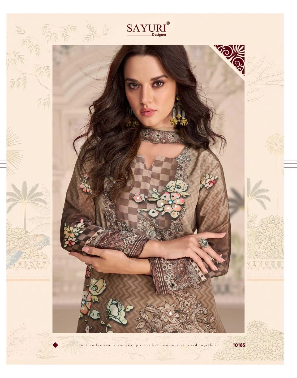 Sayuri Kirti Crep Silk Mirror Work Designer Salwar Kameez - Image 7