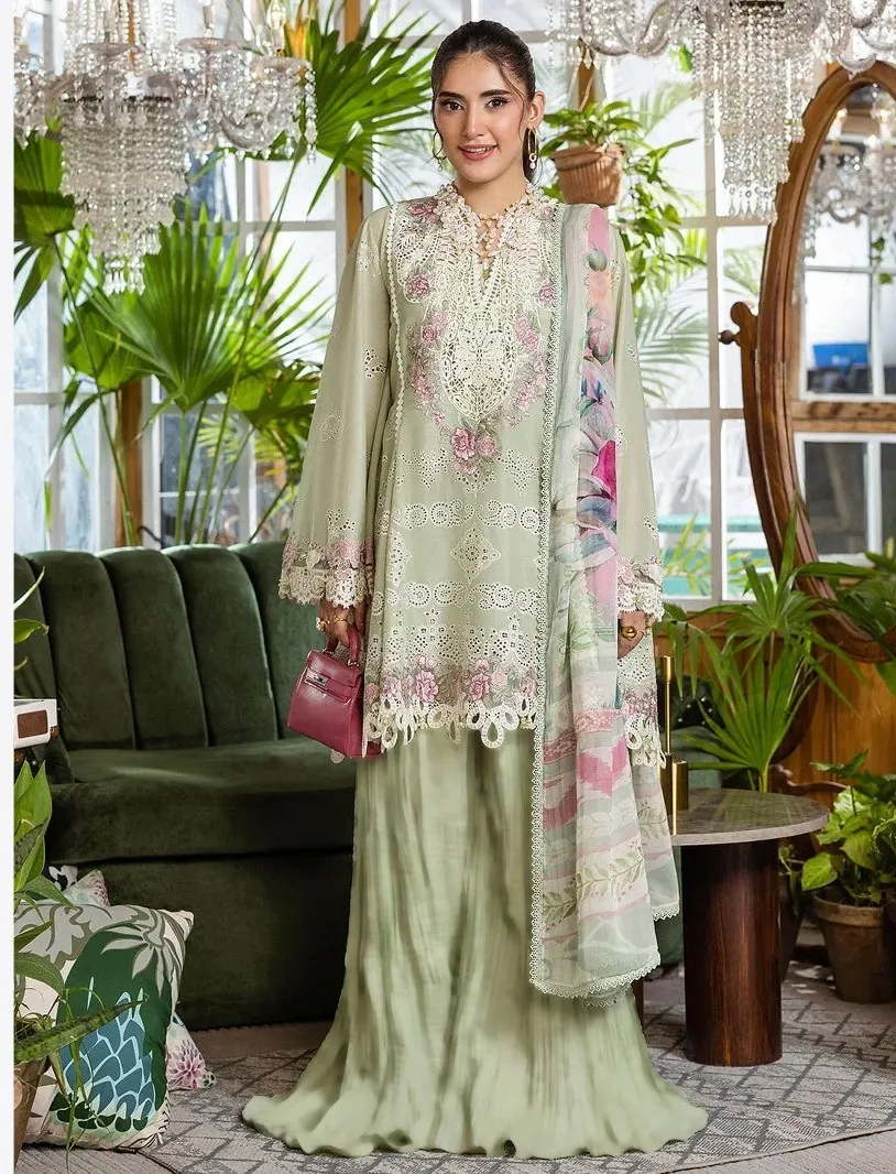 Shraddha Elaf Vol 4 Cotton Embroidered Work Pakistani Salwar Suit