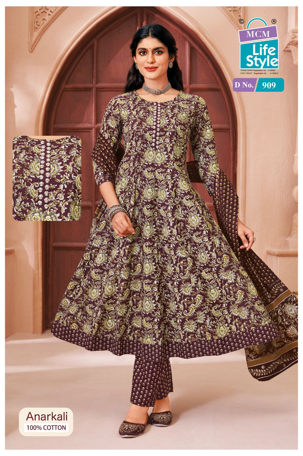 Mcm Anarkali Vol 9 Readymade Cotton Printed Kurti With Bottom Dupatta - Image 9