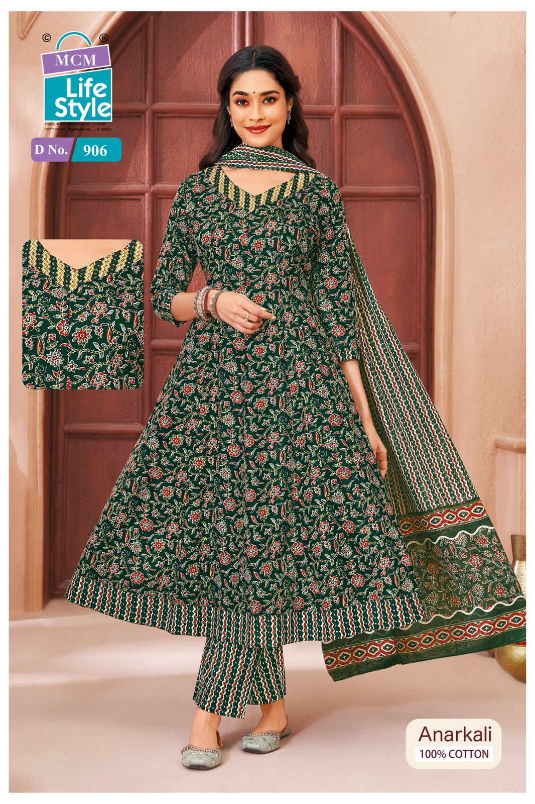 Mcm Anarkali Vol 9 Readymade Cotton Printed Kurti With Bottom Dupatta - Image 8