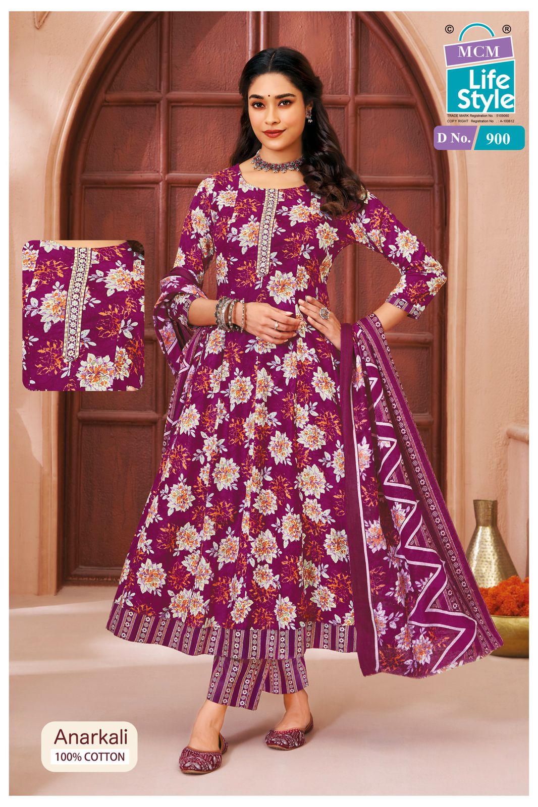 Mcm Anarkali Vol 9 Readymade Cotton Printed Kurti With Bottom Dupatta - Image 5