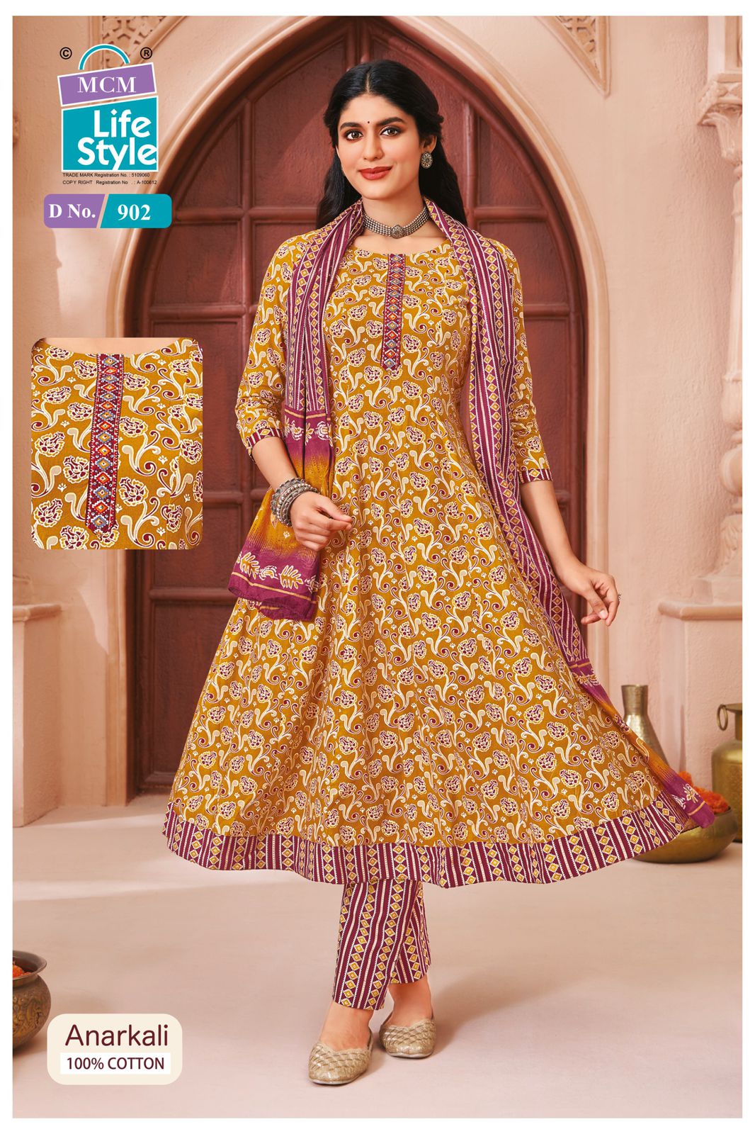 Mcm Anarkali Vol 9 Readymade Cotton Printed Kurti With Bottom Dupatta - Image 11