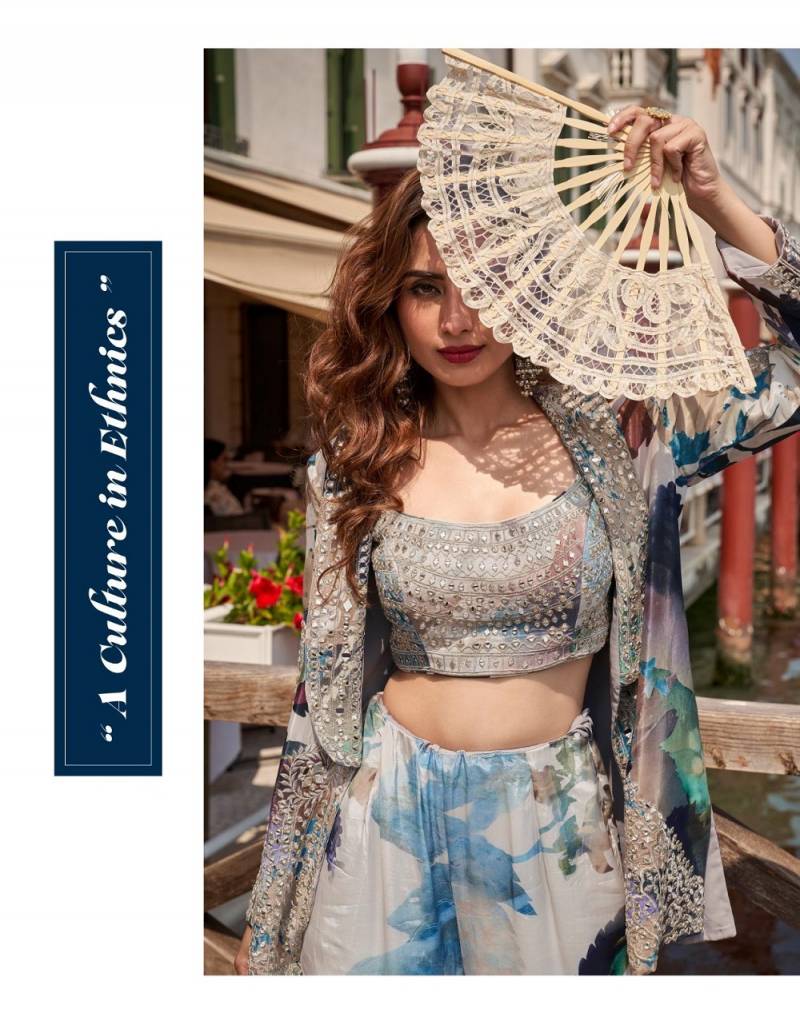 Sayuri Elnaaz Designer Embroidered Indo Western Collection - Image 4