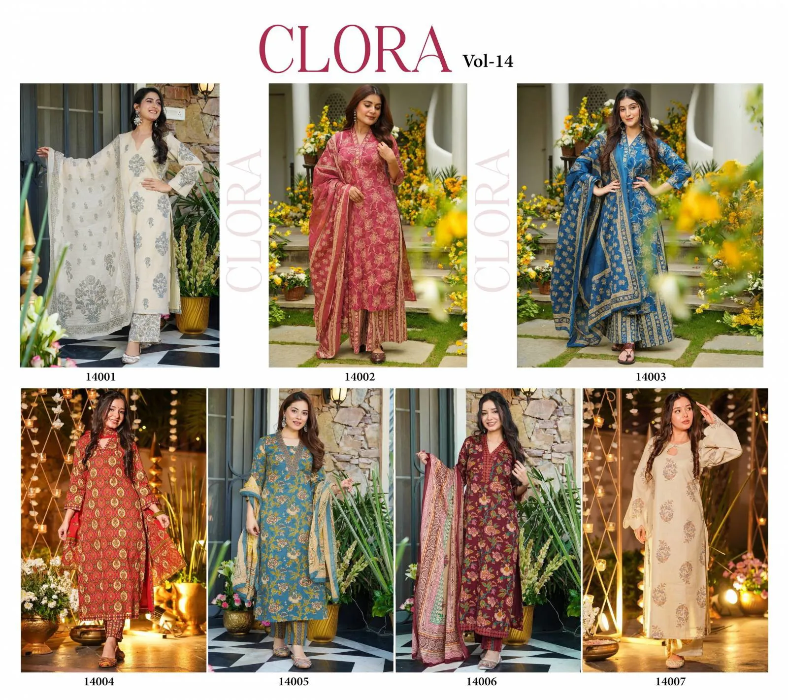 Clora Vol 14 Maslin Digital Printed Casual Wear Kurti Pant And Dupatta - Image 3