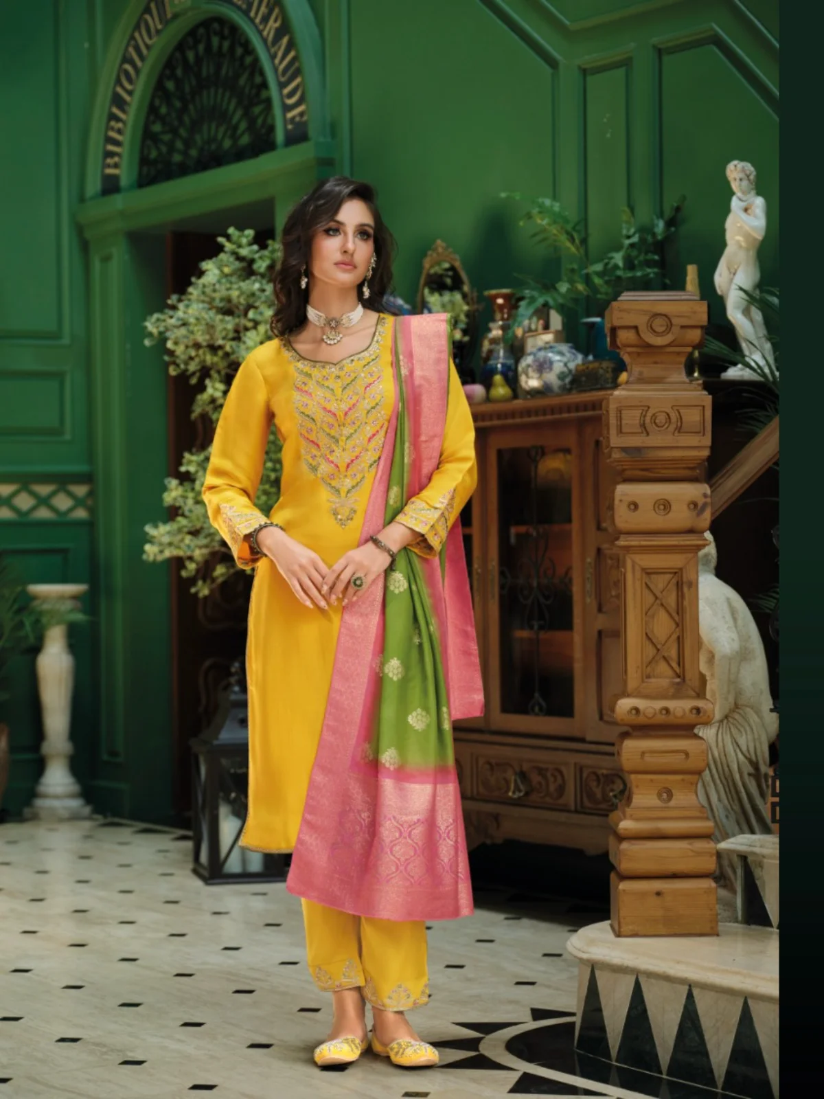 Lily and Lali Mahek-E-Vastra Festival Readymade Salwar Suit - Image 12